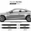Audi A5 17-22 - Listwy CZARNE Boczne Drzwi