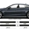 Audi A5 2017+ Listwy CZARNE Boczne Drzwi