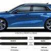 Audi A3 2021+ Listwy CZARNE Boczne Drzwi