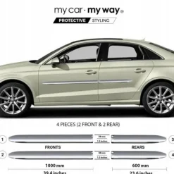 Audi A3 Sedan 8VS, 8VM Listwy CHROM Drzwi Ochronne