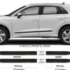 Audi Q3 2019+ Listwy CZARNE Boczne Drzwi