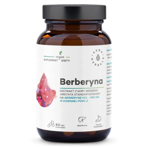 Aura Herbals Berberyna 490 mg 60 kapsułek
