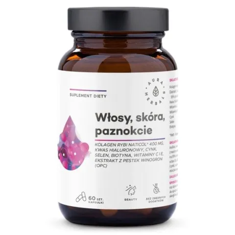 Aura Herbals Kolagen Rybi NatiCol® 800mg 60 kapsułek