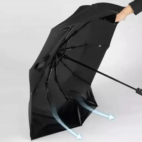Automatyczna Parasolka Czarna Parasol Mocny Włókno