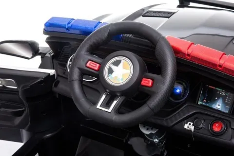 AUTO POLICJA, DŹWIĘKI, MIĘKKIE KOŁA EVA, MIĘKKIE SIEDZENIE/BBH0007