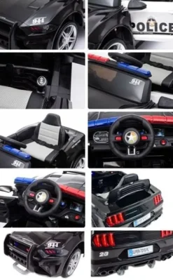 AUTO POLICJA, DŹWIĘKI, MIĘKKIE KOŁA EVA, MIĘKKIE SIEDZENIE/BBH0007