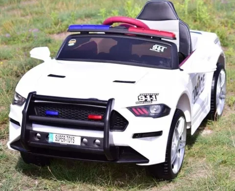 AUTO POLICJA, DŹWIĘKI, MIĘKKIE KOŁA EVA, MIĘKKIE SIEDZENIE/BBH0007