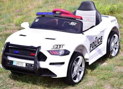 AUTO POLICJA, DŹWIĘKI, MIĘKKIE KOŁA EVA, MIĘKKIE SIEDZENIE/BBH0007