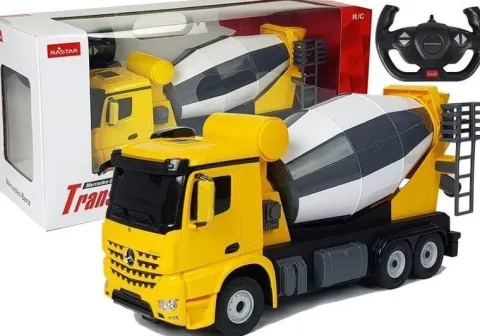 Auto R/C Mercedes-Benz Arocs Rastar 1:14 Żółte na Pilota