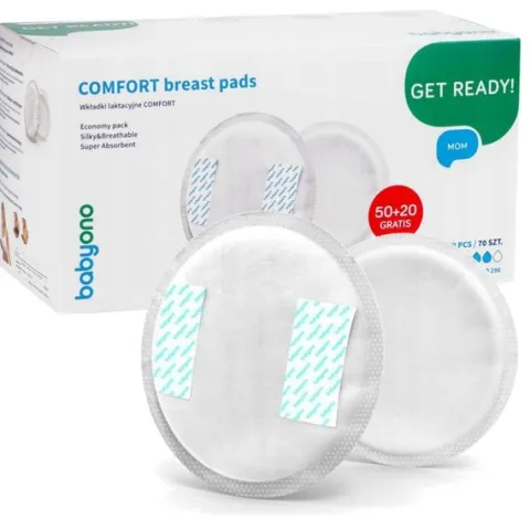 BABYONO Wkładki laktacyjne comfort 50+20szt 296