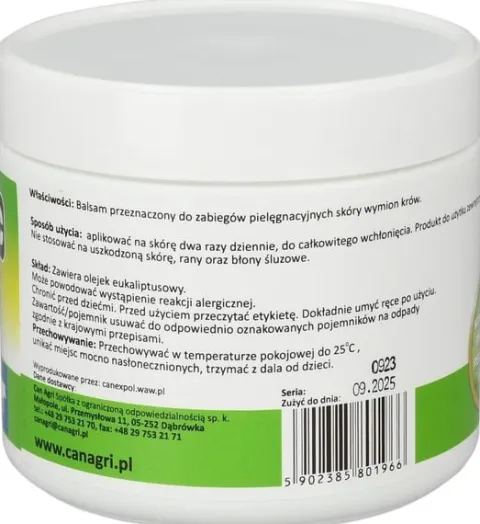 Balsam do wymion z efektem rozgrzewającym ”18”, 500 ml, Can Agri