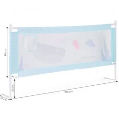 BARIERKA ECOTOYS 200CM REGULOWANA MONTOWANA UNIWERSALNIE