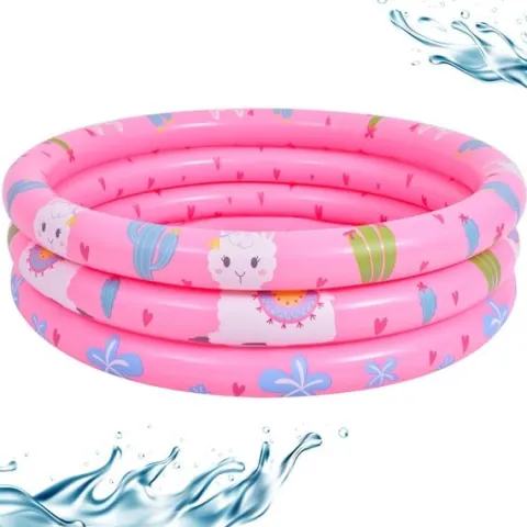 Basen dmuchany dla dzieci SUNCLUB różowy 100x30cm ogrodowy brodzik PVC 148l