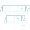 Basen ogrodowy stelażowy 259 x 170 x 61 cm Bestway 56403N