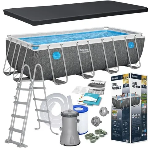Basen ogrodowy stelażowy 488 x 244 x 122 cm 10w1 Bestway 561MB