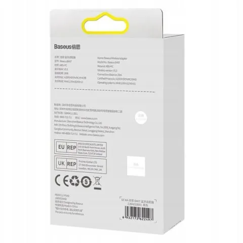 BASEUS PRZENOŚNY BEZPRZEWODOWY ADAPTER USB ODBIORNIK NADAJNIK BLUETOOTH 5.3