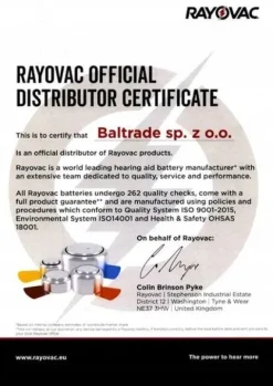 Baterie do aparatów słuchowych - RAYOVAC EXTRA - 13 / PR48 - 80 sztuk