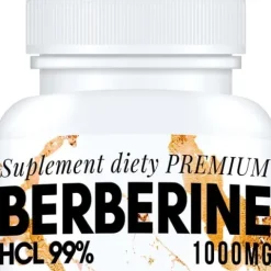 BERBERYNA HCL 1000 MG 99% KURKUMA EKSTRAKT GLUKOZA INSULINA METABOLIZM 60T