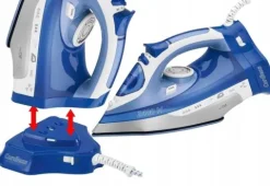 BEZPRZEWODOWE ŻELAZKO CERAMICZNE MOCNE 2400W 7 FUNKCJI CLATRONIC DB263858