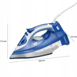 BEZPRZEWODOWE ŻELAZKO CERAMICZNE MOCNE 2400W 7 FUNKCJI CLATRONIC DB263858