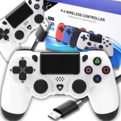 BEZPRZEWODOWY PAD GAMINGOWY do PS4 KONTROLER DOUBLESHOCK WIBRACJE Zamiennik