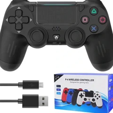BEZPRZEWODOWY PAD GAMINGOWY do PS4 KONTROLER DOUBLESHOCK WIBRACJE Zamiennik