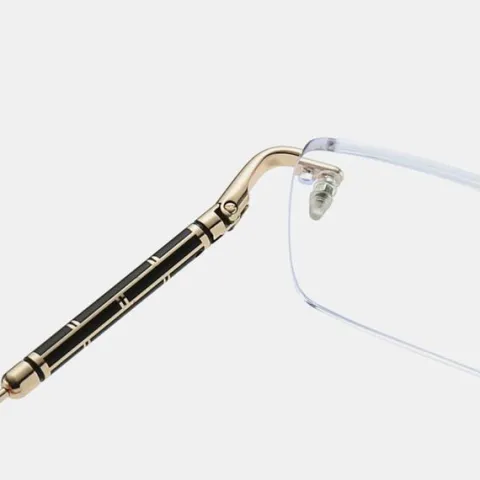 Bezramkowe okulary zerówki do komputera z filtrem Blue Light 25188C srebrny