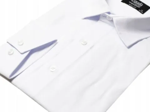 Biała koszula męska slim fit biznesowa dopasowana