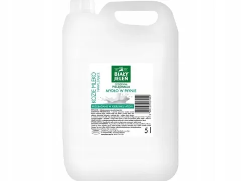 Biały Jeleń mydło w płynie KOZIE MLEKO zapas 5L 5900133013999