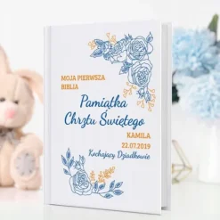 Biblia dla dziecka na prezent na CHRZEST pamiątka Chrztu Św.+ DEDYKACJA