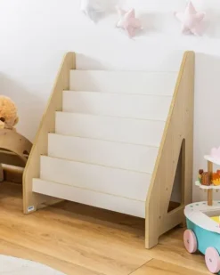 Biblioteczka Montessori dla dzieci MAXI Dąb/biały