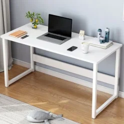 BIURKO KOMPUTEROWE BIAŁE STOLIK POD LAPTOP KOMPUTER STYL SKANDYNAWSKI