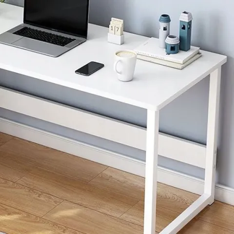 BIURKO KOMPUTEROWE BIAŁE STOLIK POD LAPTOP KOMPUTER STYL SKANDYNAWSKI