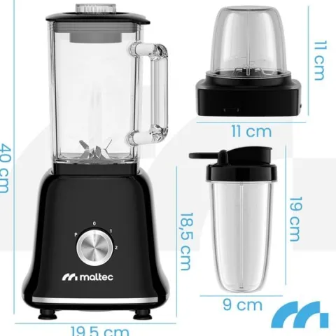 Blender Kielichowy Szklany do Koktajli Smoothie BL1800W