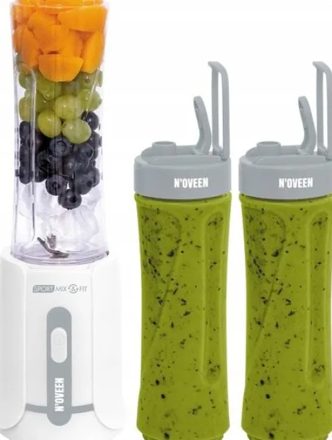 BLENDER SPORTOWY KIELICHOWY MIKSER KOKTAJL SMOOTHIE 2 BUTELKI BPA FREE