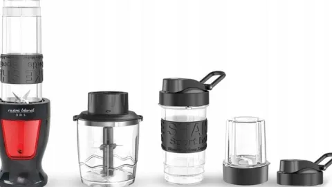 BLENDER 5 w 1 KIELICHOWY KALORIK DO SMOOTHIE KOKTAJLI 2 KUBKI 300W 2 OSTRZA
