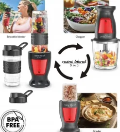 BLENDER 5 w 1 KIELICHOWY KALORIK DO SMOOTHIE KOKTAJLI 2 KUBKI 300W 2 OSTRZA