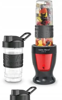 BLENDER 5 w 1 KIELICHOWY KALORIK DO SMOOTHIE KOKTAJLI 2 KUBKI 300W 2 OSTRZA