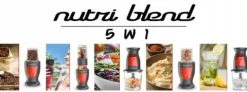 BLENDER 5 w 1 KIELICHOWY KALORIK DO SMOOTHIE KOKTAJLI 2 KUBKI 300W 2 OSTRZA