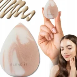 BLEND IT Sponge gąbka Marble Pink Nude gąbka blend it do makijażu