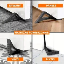 Blokada do drzwi i okien, stopper - komplet 2 sztuki brązowy