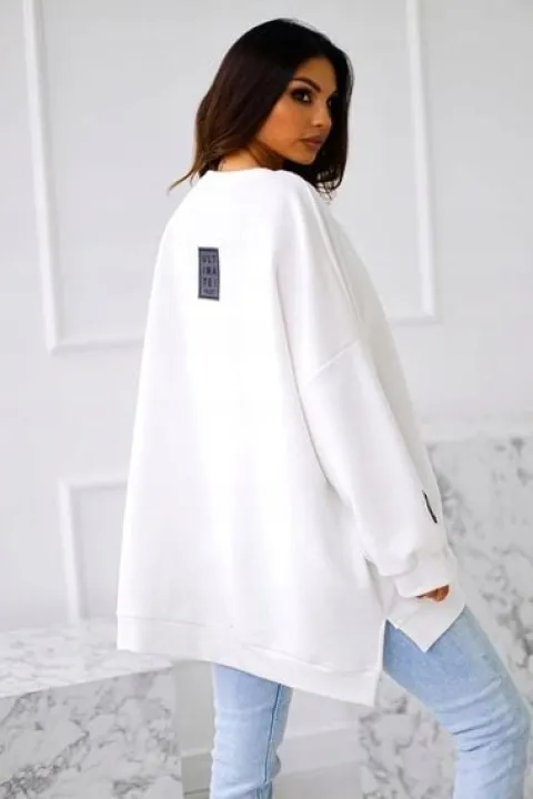 Bluza mucha oversize biała Me Gusta