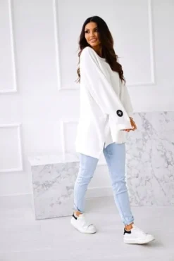 Bluza mucha oversize biała Me Gusta