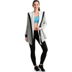 Bluza sportowa Adidas Wrap Me Up damska dresowa narzuta termoaktywna z kapturem 2XS