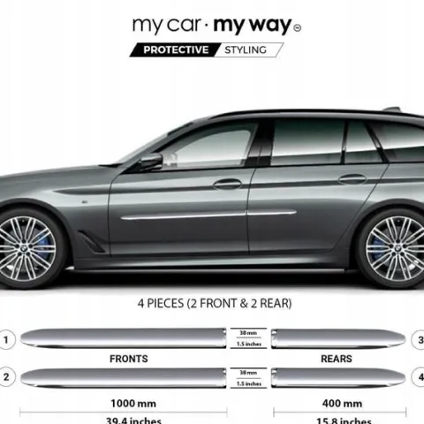 BMW 5 Kombi G31 Touring - Listwy CHROM na Drzwi