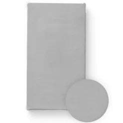 BOCIOLAND Prześcieradło z gumką do łóżeczka BAWEŁNA JERSEY 60x120cm SZARE