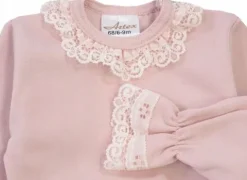 BODY DZIEWCZYNKA ELEGANT KORONKA RÓŻ 74 L02G