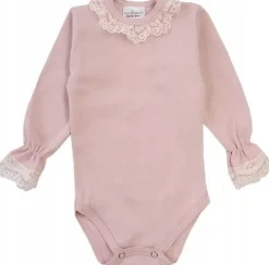 BODY DZIEWCZYNKA ELEGANT KORONKA RÓŻ 56 L02G