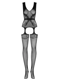 Bodystocking F217 - słodka wstążeczka w talii Obsessive XL/XXL
