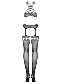 Bodystocking G313 - top imitujący gorset Obsessive S/L